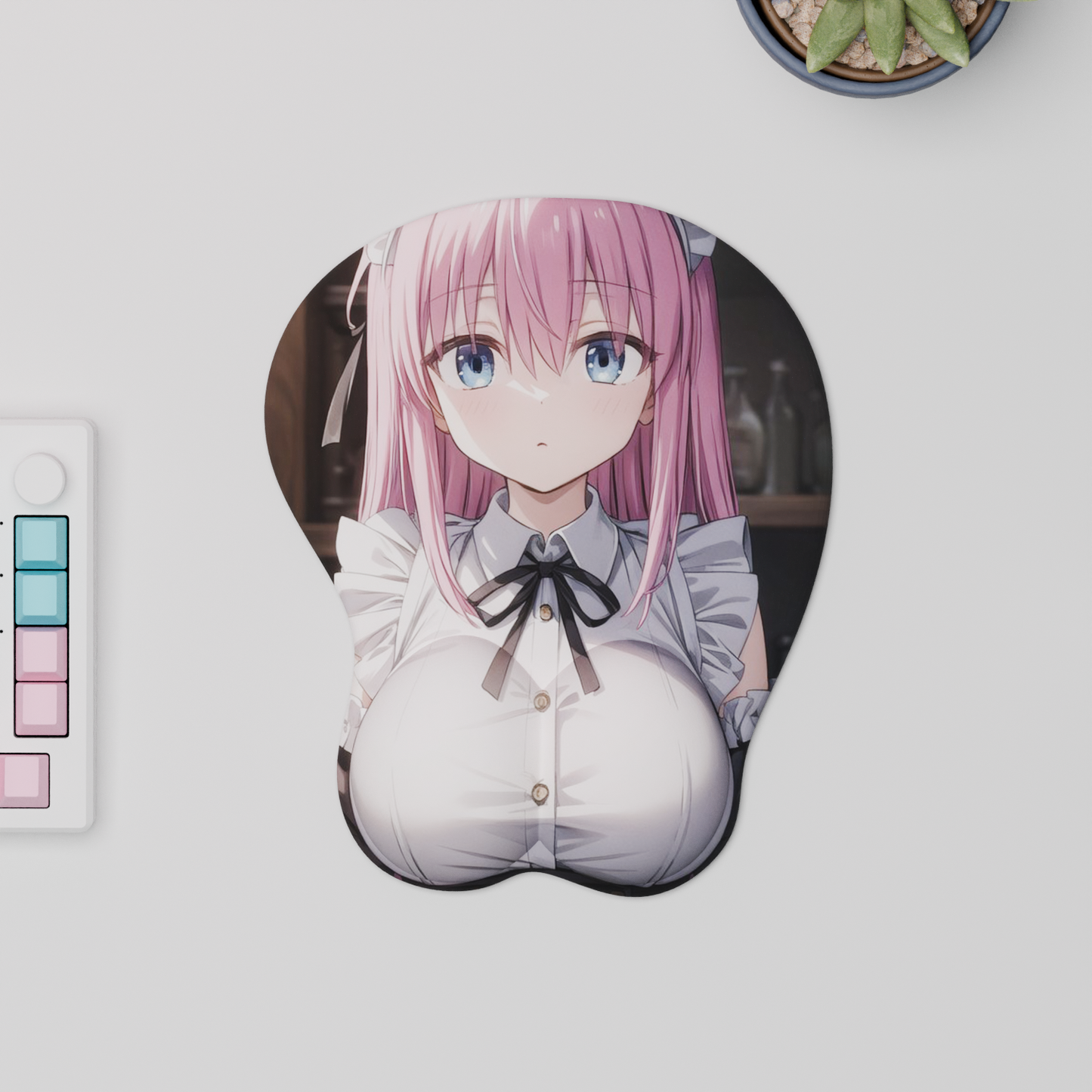 The "Shy Guitarist" Waifu Mousepad | Style D