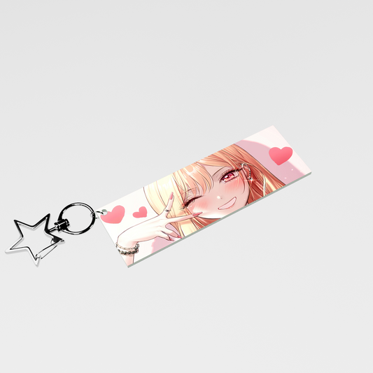 The "Cosplay Queen" Waifu Acrylic Keychain