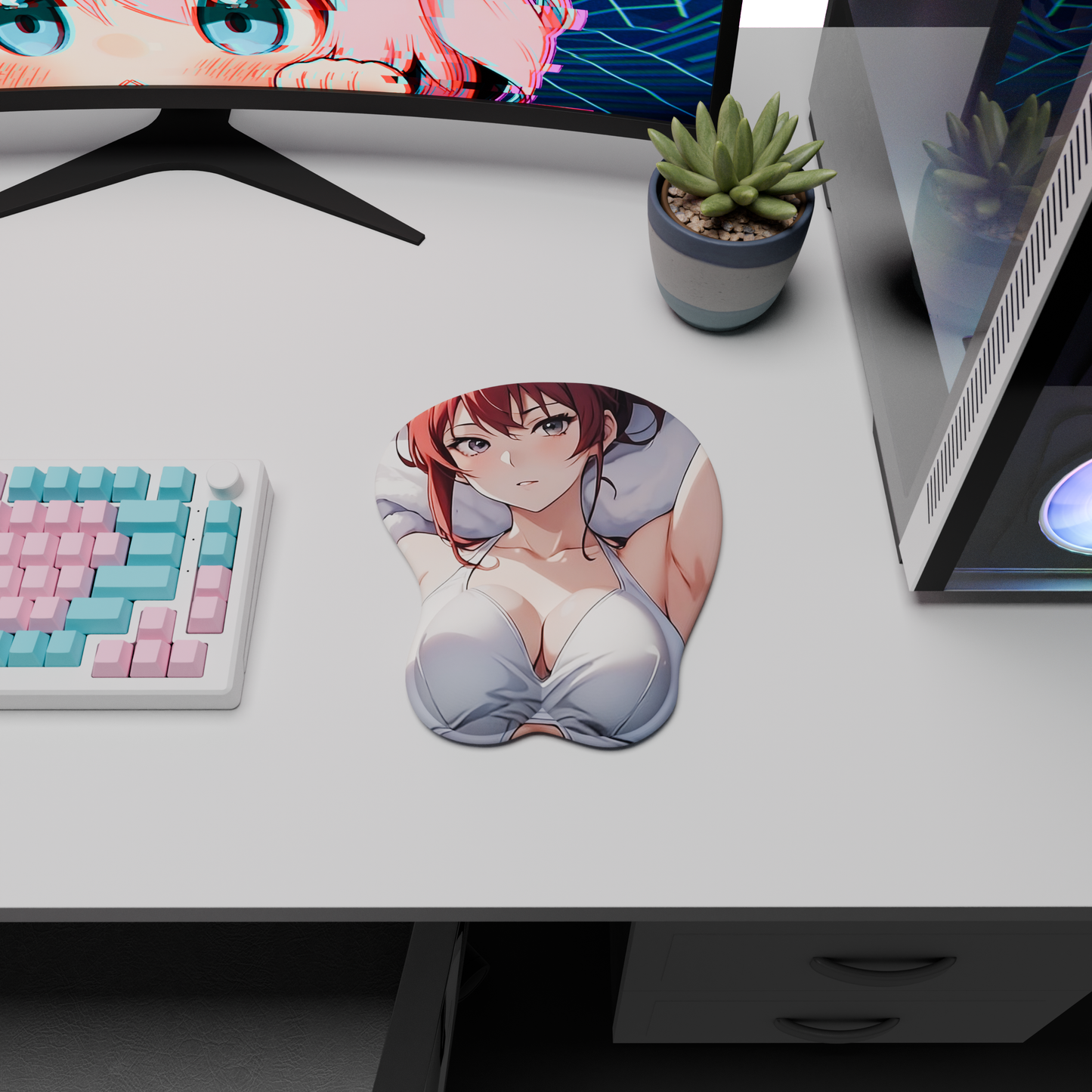 The "Control Devil" Waifu Mousepad | Style C