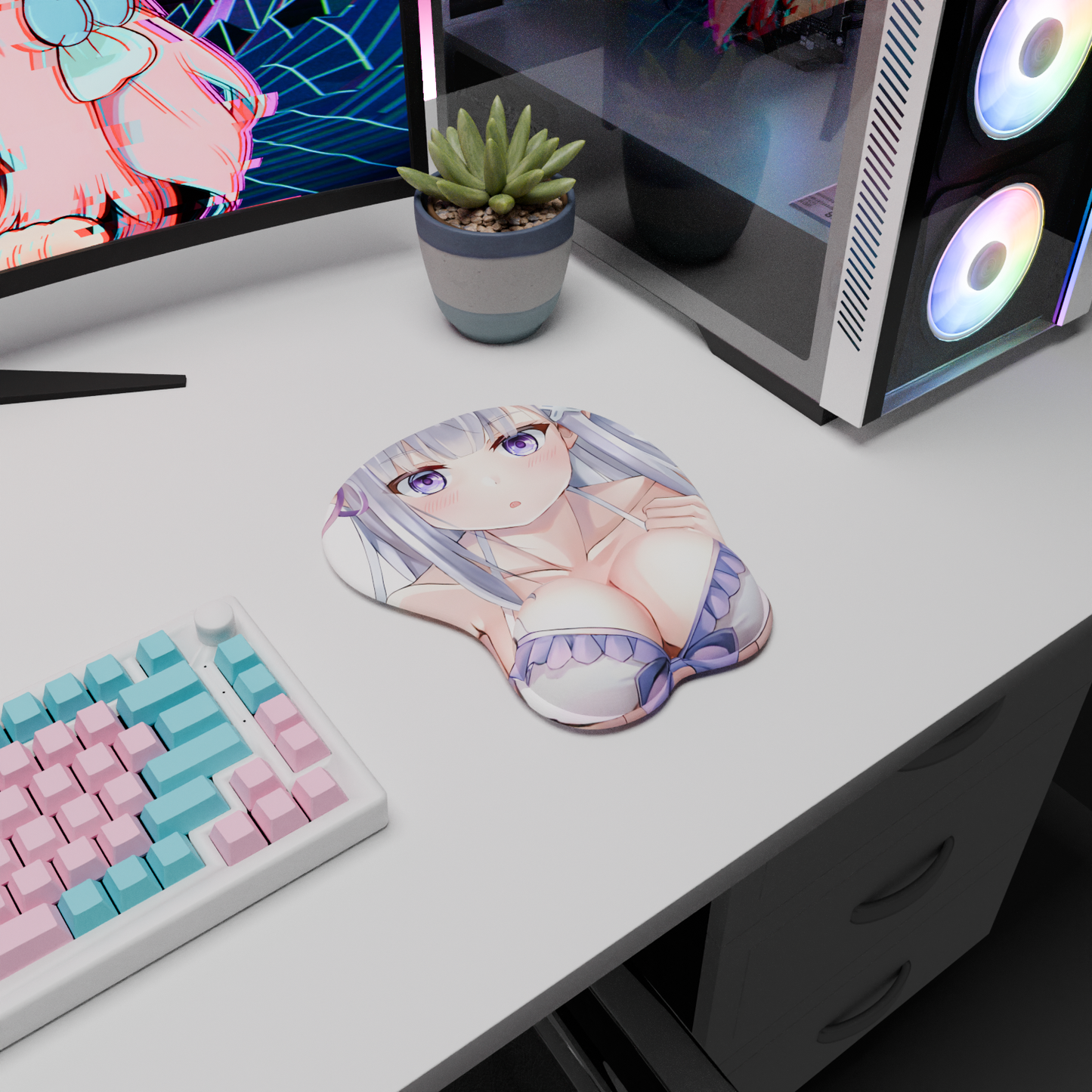 The "Frozen Elegance" Waifu Mousepad | Style B