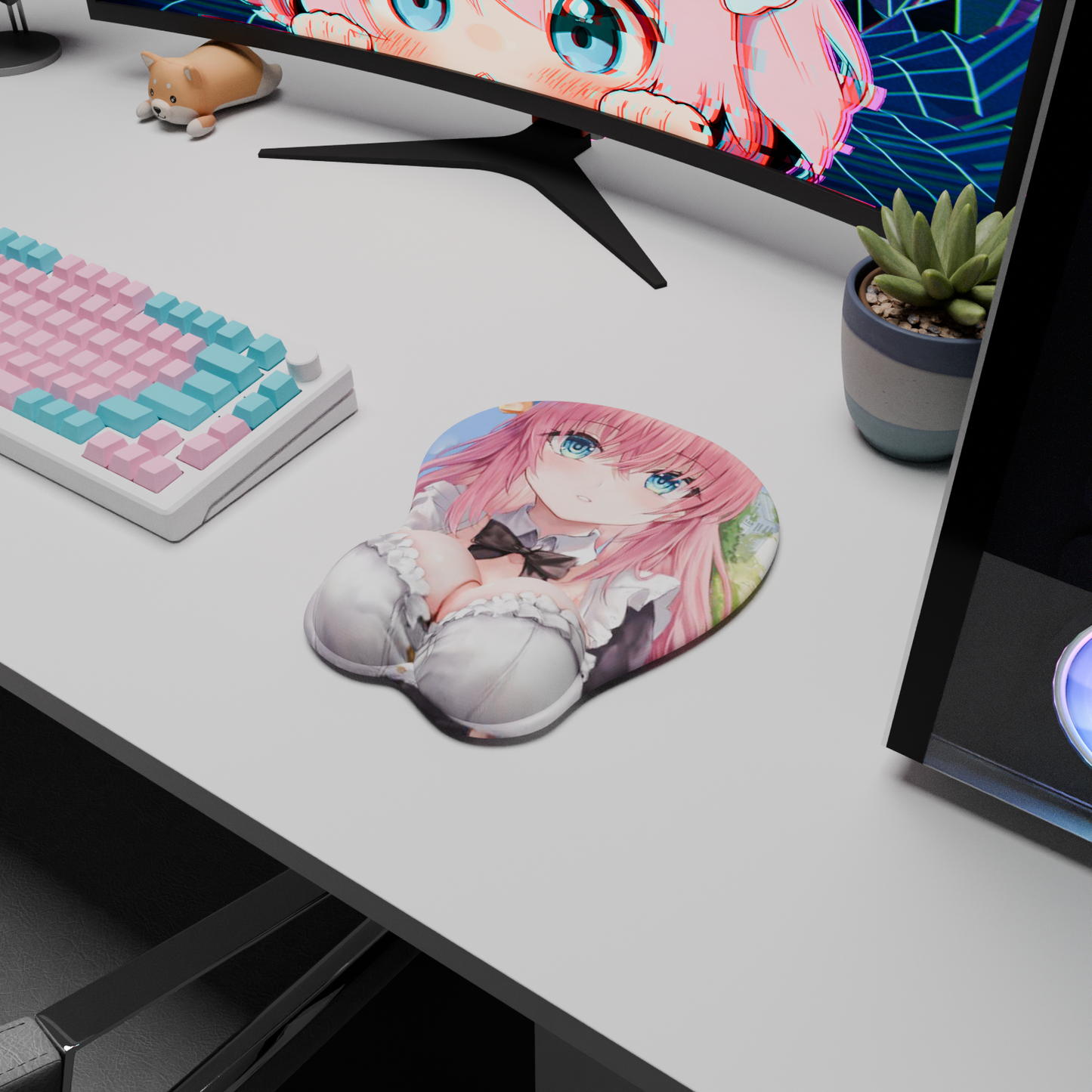 The "Shy Guitarist" Waifu Mousepad | Style C