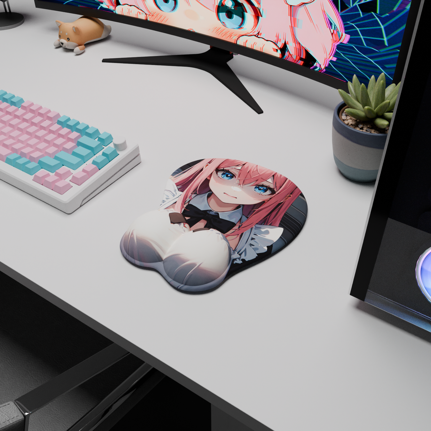 The "Shy Guitarist" Waifu Mousepad | Style B