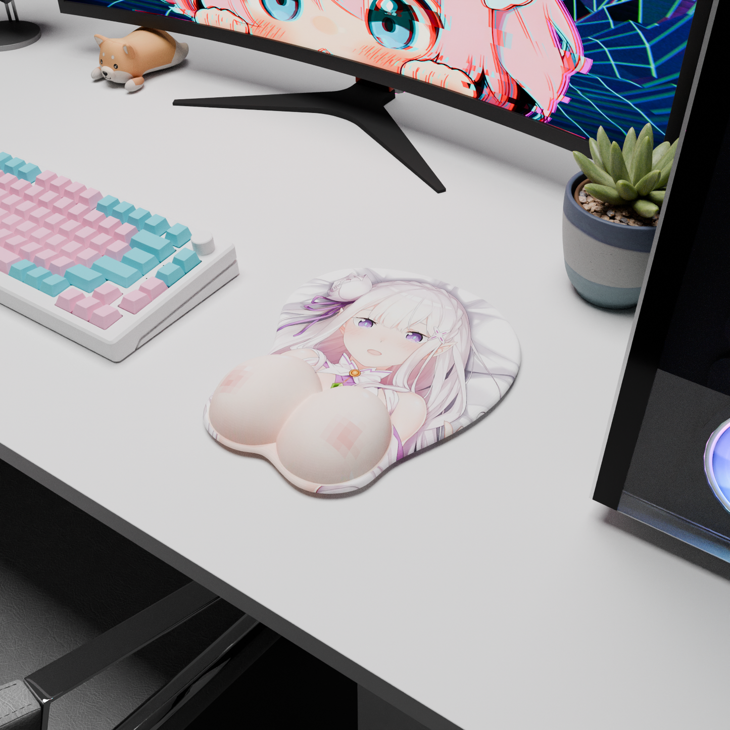 The "Frozen Elegance" NSFW Waifu Mousepad | Style F