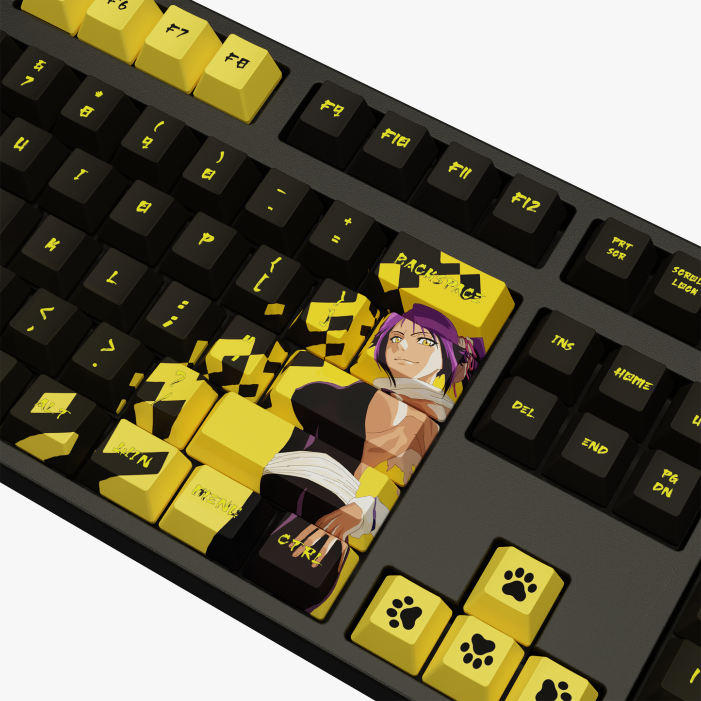 The "Flash Goddess" Waifu Keycaps Set