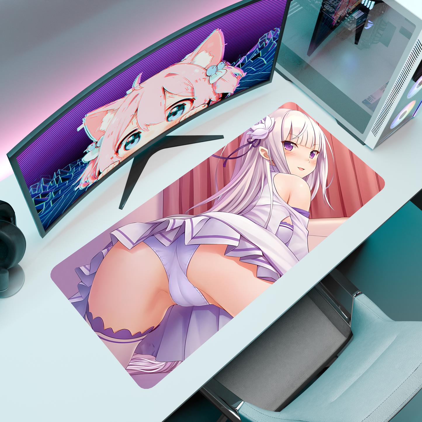 The "Frozen Elegance" Waifu Deskmat | Style C