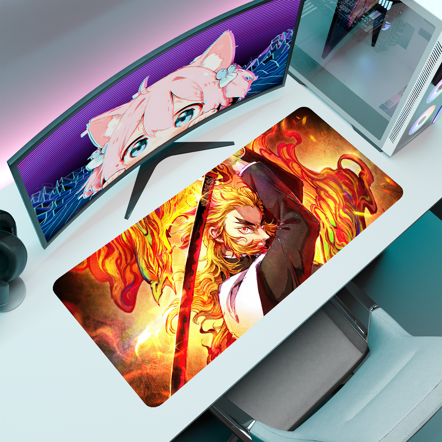 The "Flame Hashira" Husbando Deskmat | Style C