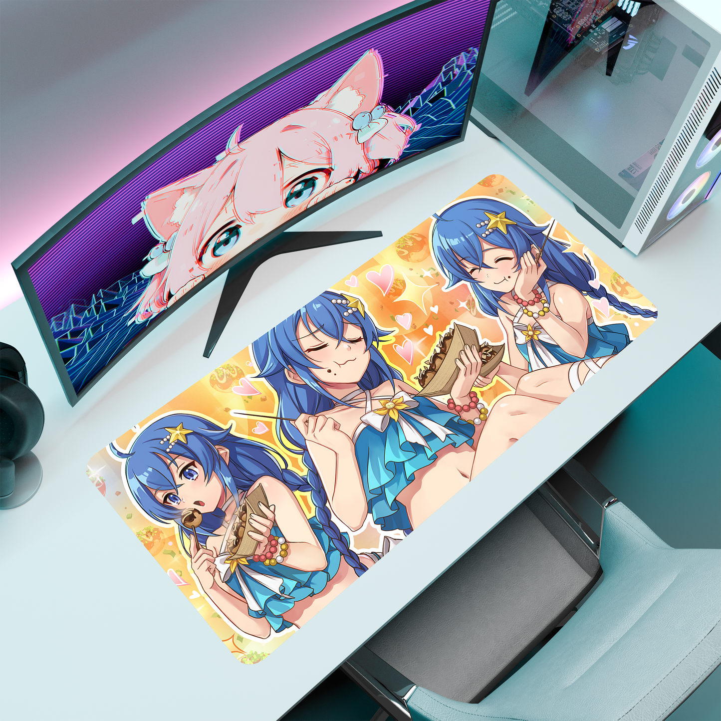 The "Water Magician" Waifu Deskmat | Style B