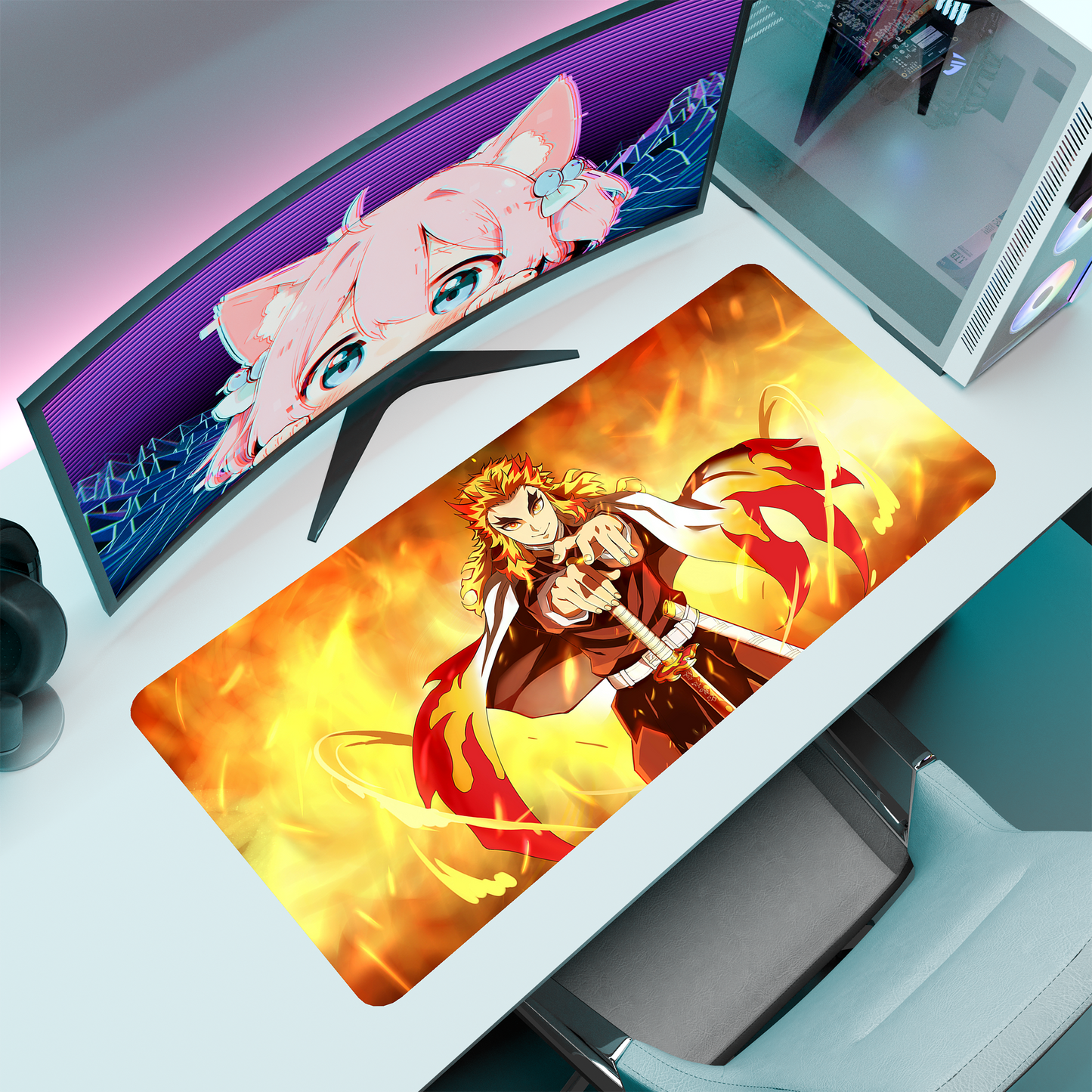 The "Flame Hashira" Husbando Deskmat | Style B