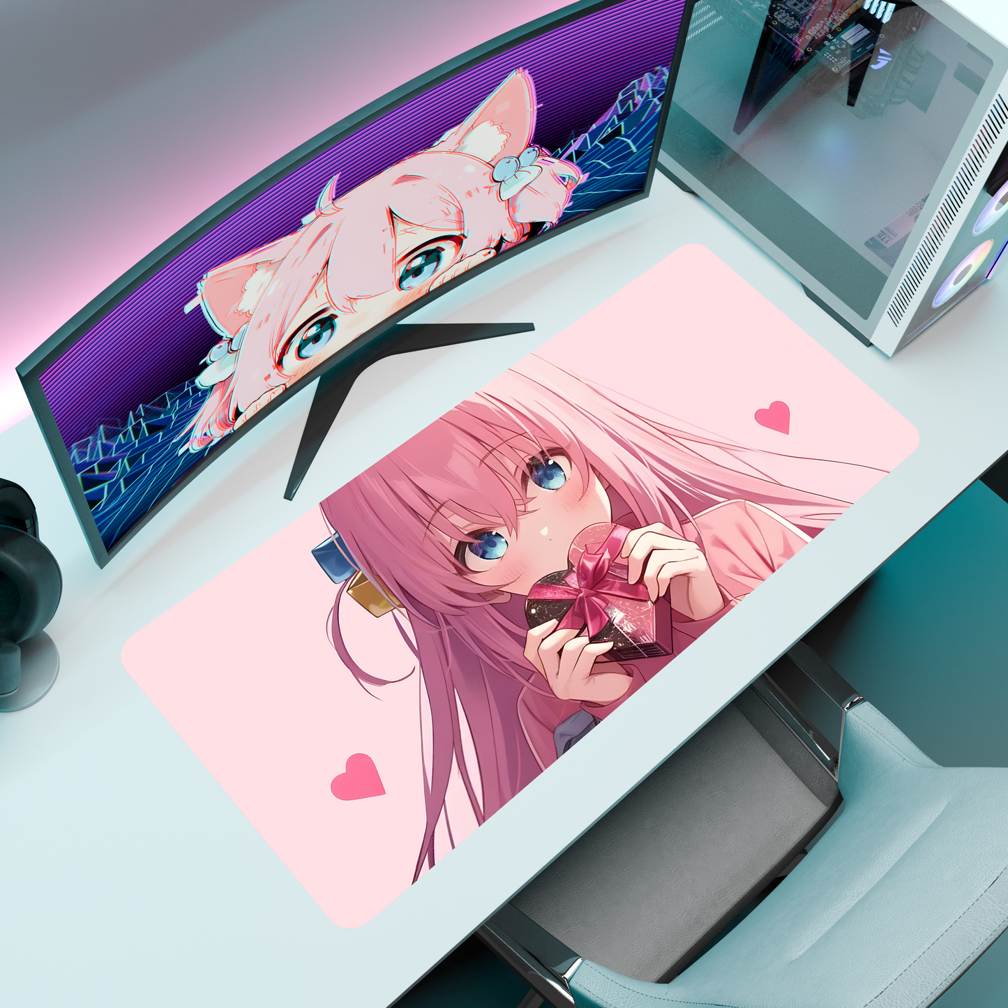 The "Shy Guitarist" Waifu Deskmat | Style E