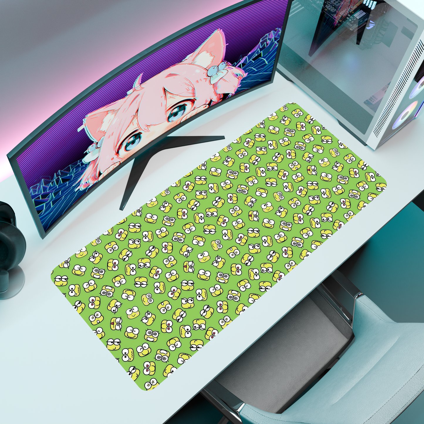 The "Kero Kero" Kawaii Deskmat | Style C