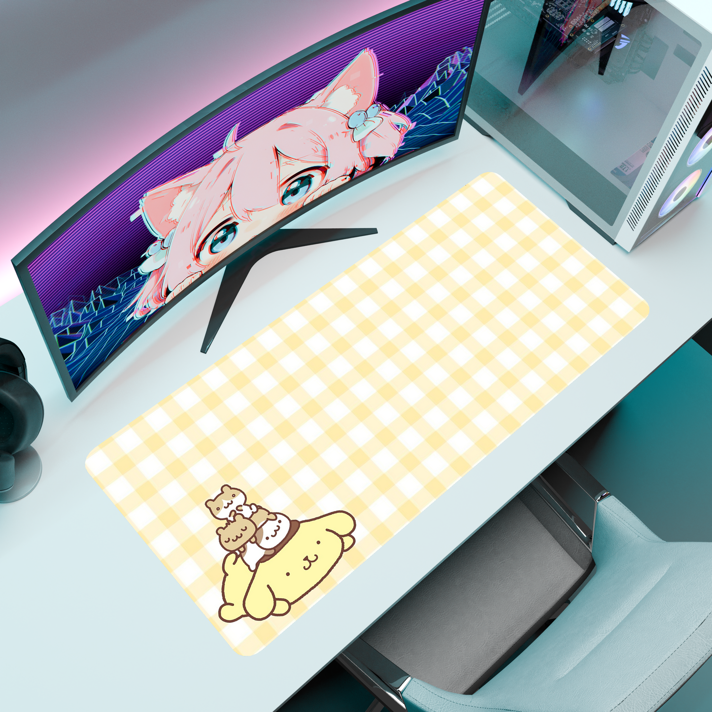 The "Pom Pom" Kawaii Deskmat | Style C