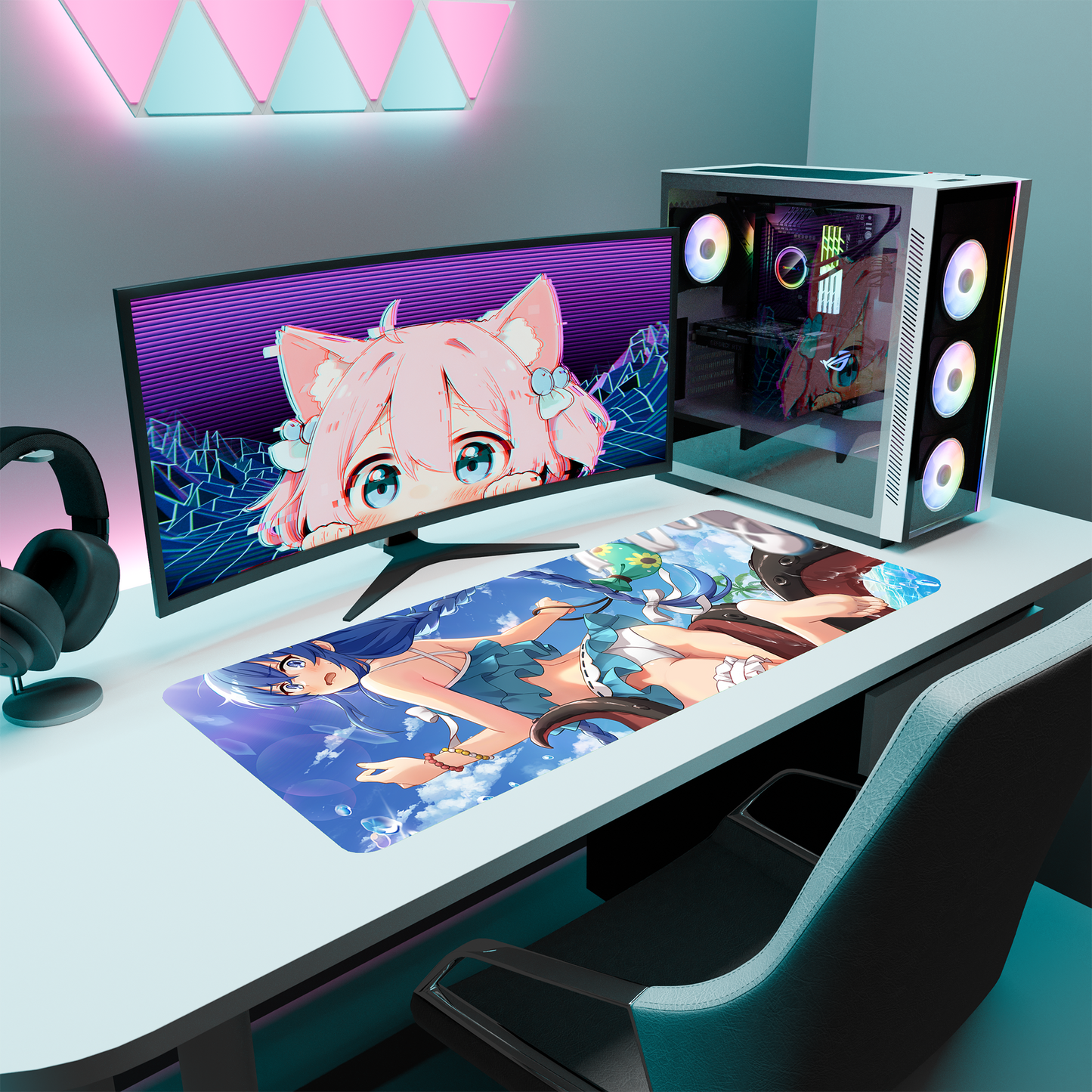 The "Water Magician" Waifu Deskmat | Style A