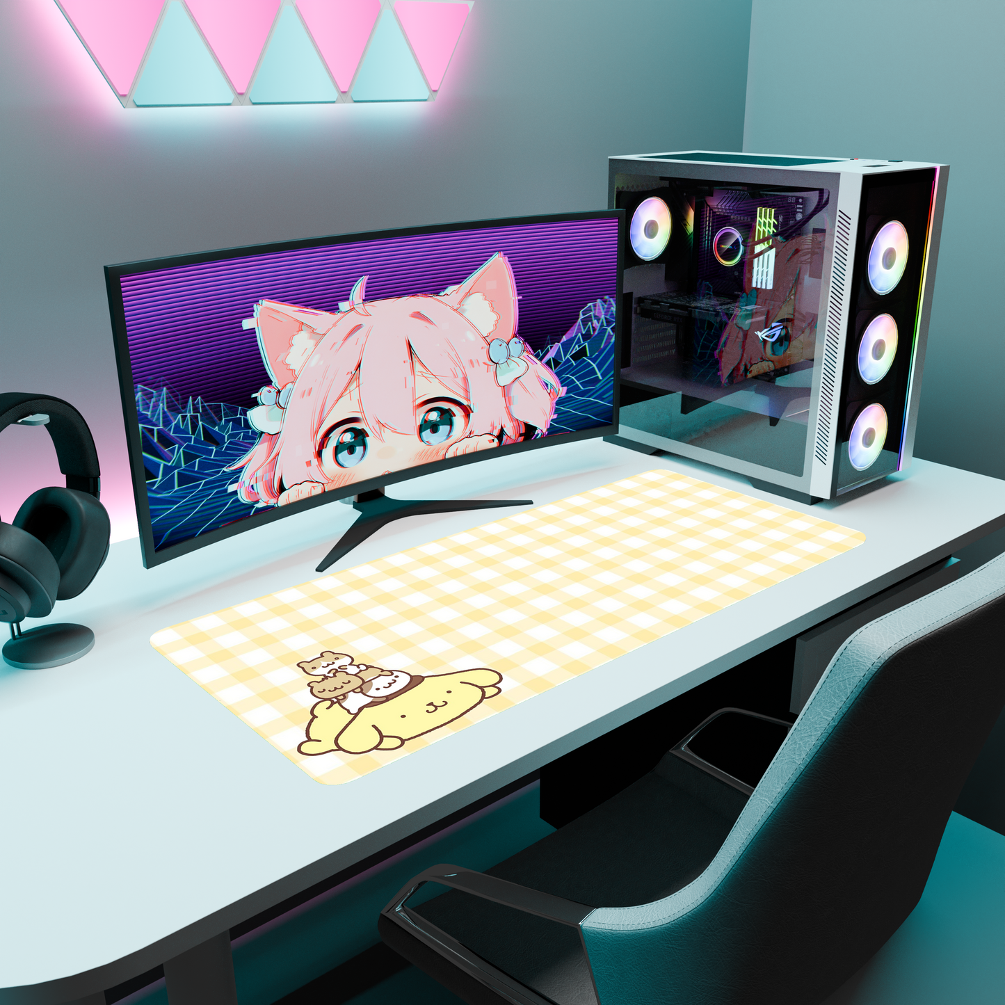 The "Pom Pom" Kawaii Deskmat | Style C