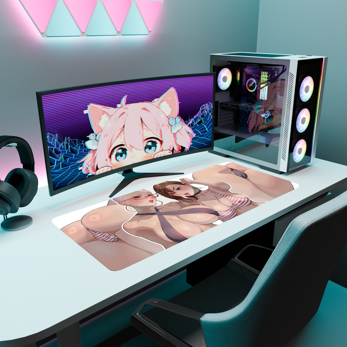 The "Psychic Power" Waifu Deskmat | Style D