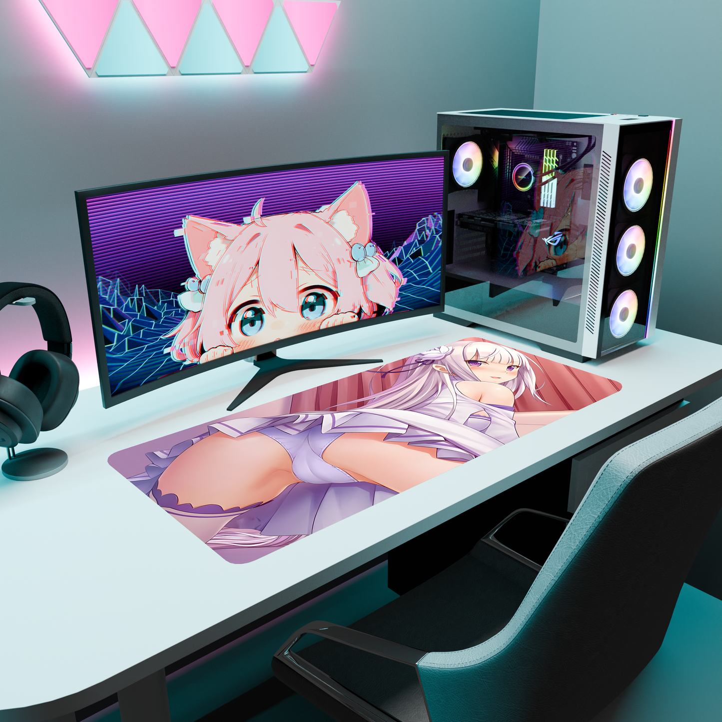 The "Frozen Elegance" Waifu Deskmat | Style C