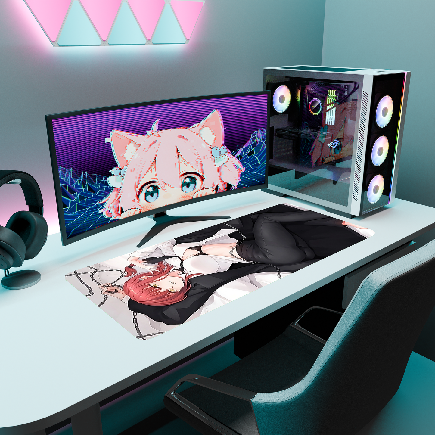 The "Control Devil" Waifu Deskmat | Style A