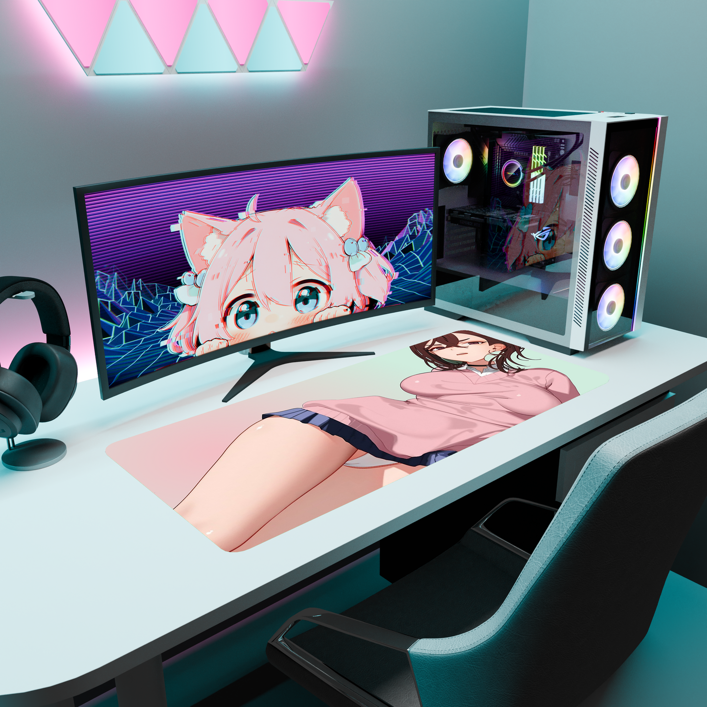 The "Psychic Power" Waifu Deskmat | Style F