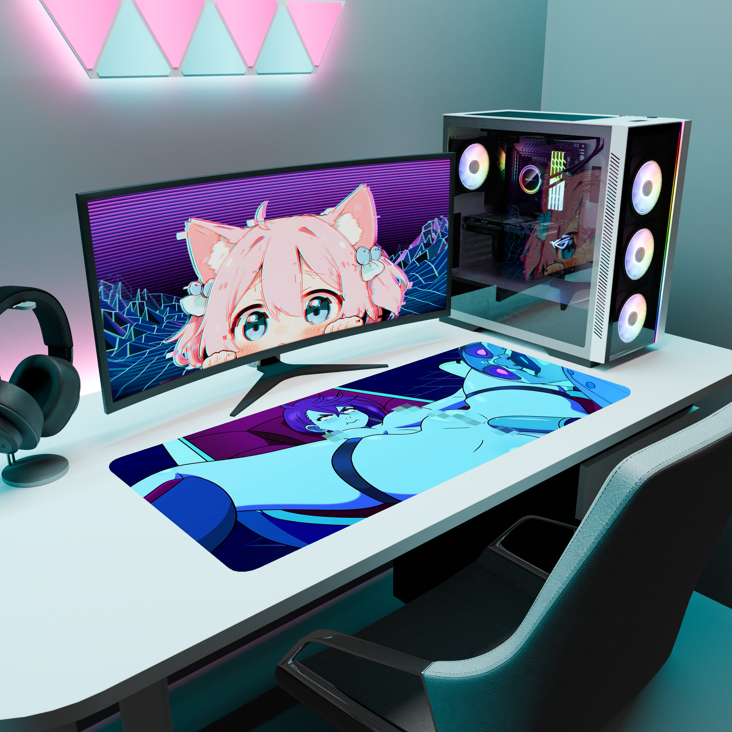 The "Psychic Power" NSFW Waifu Deskmat | Style H