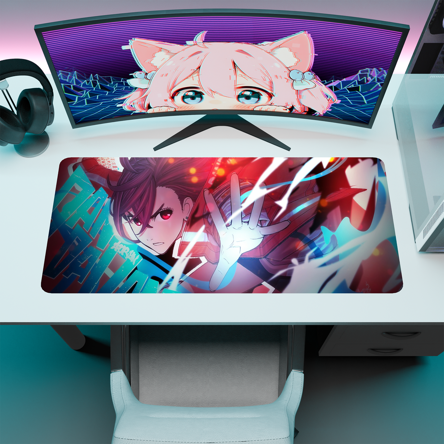 The "Psychic Power" Waifu Deskmat | Style B