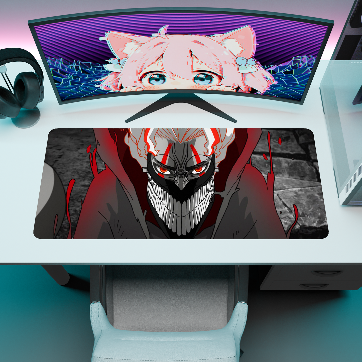 The "Curse Power" Husbando Deskmat | Style A