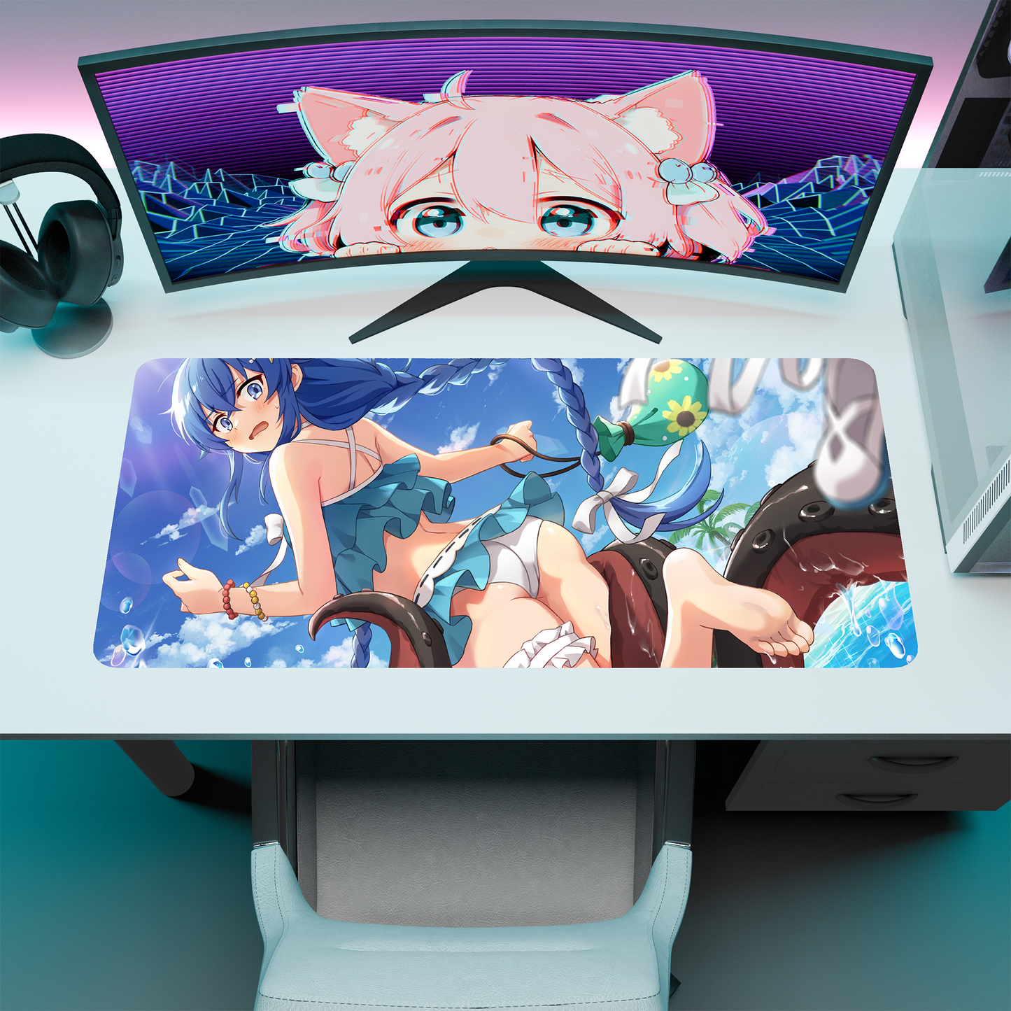 The "Water Magician" Waifu Deskmat | Style A