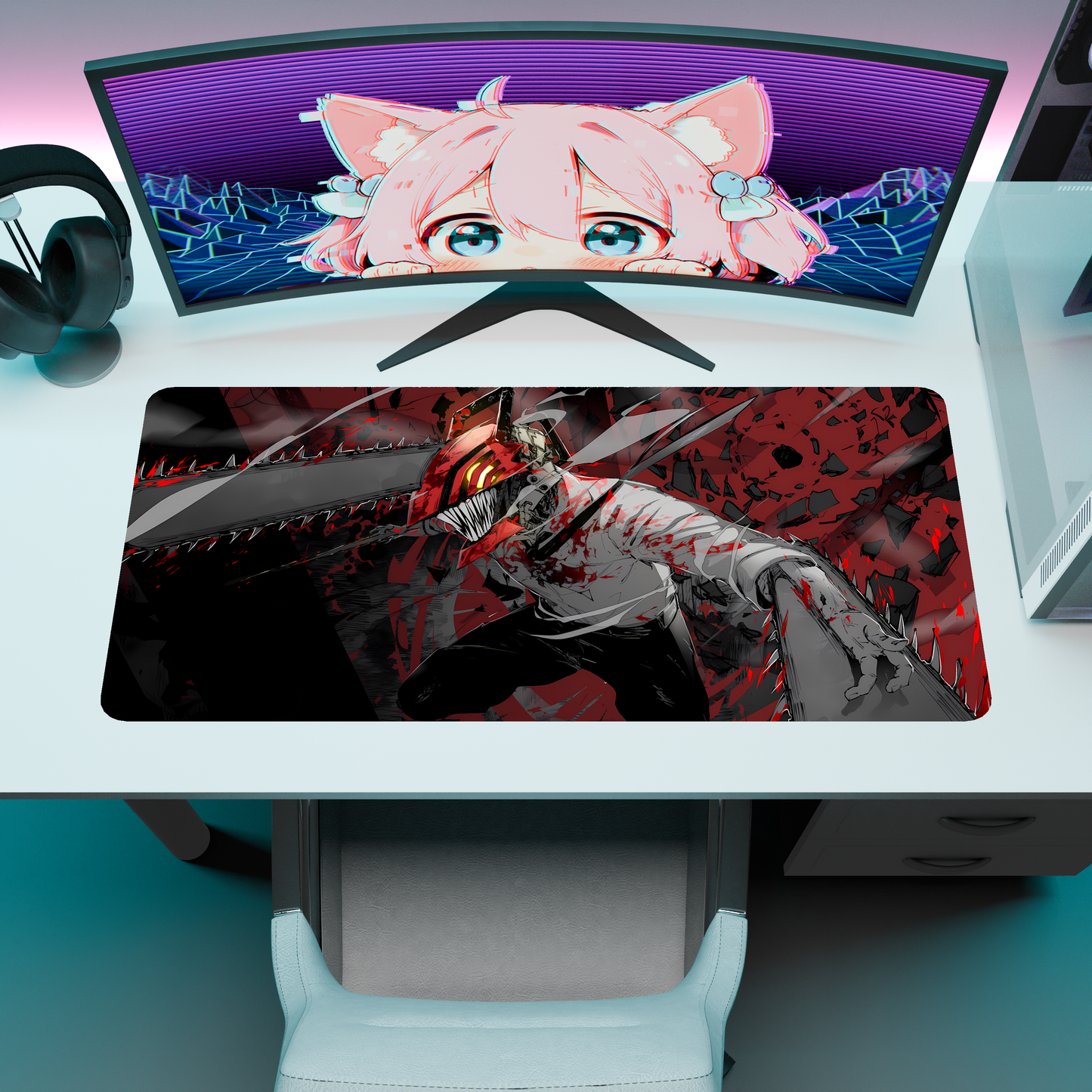 The "Chainsaw Devil" Husbando Deskmat | Style B