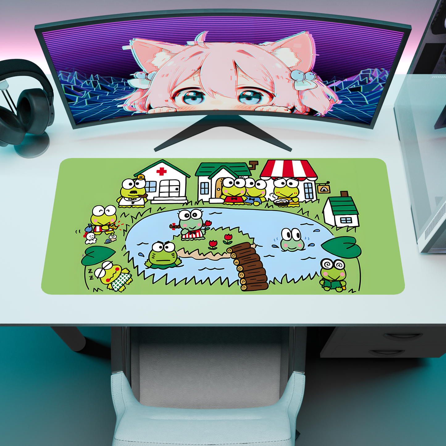 The "Kero Kero" Kawaii Deskmat | Style A