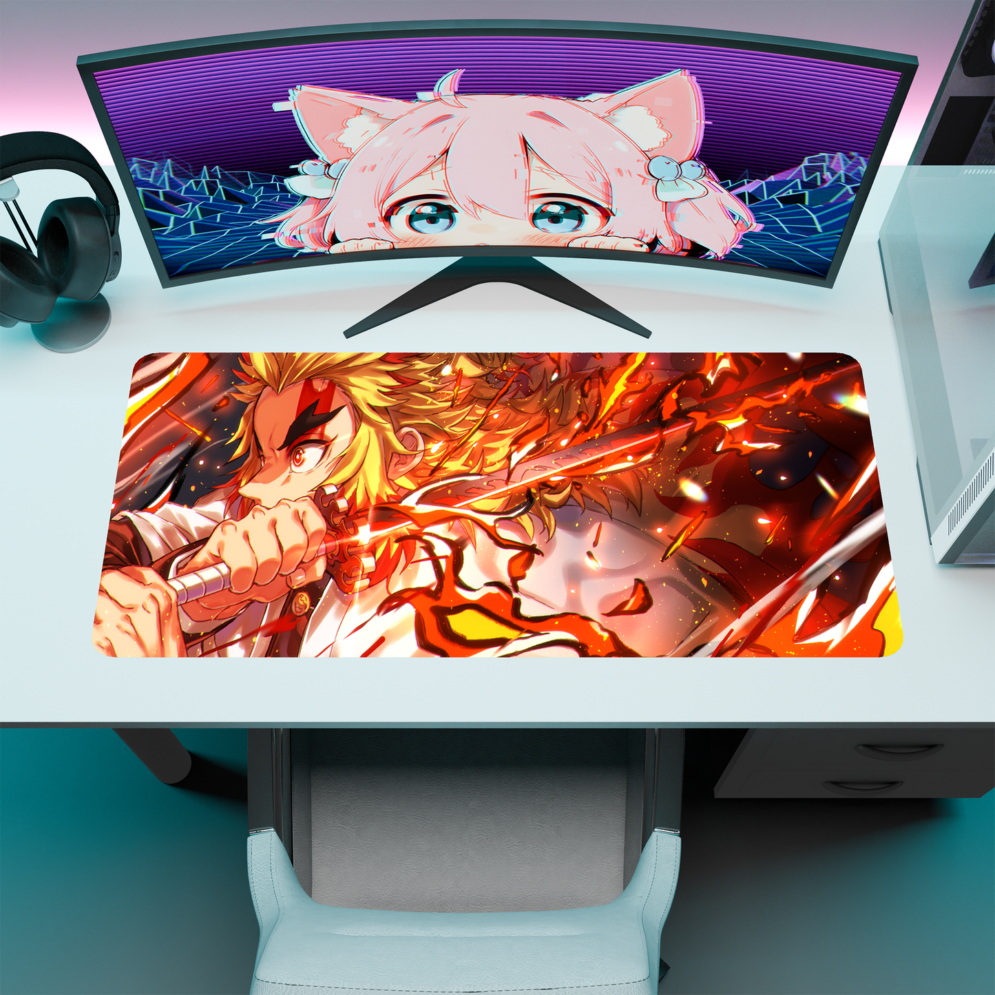 The "Flame Hashira" Husbando Deskmat | Style A