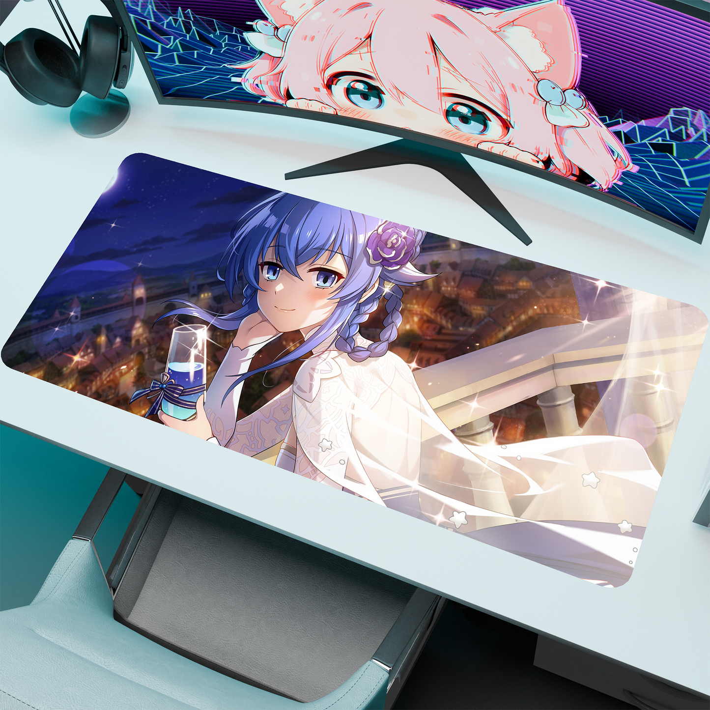 The "Water Magician" Waifu Deskmat | Style C