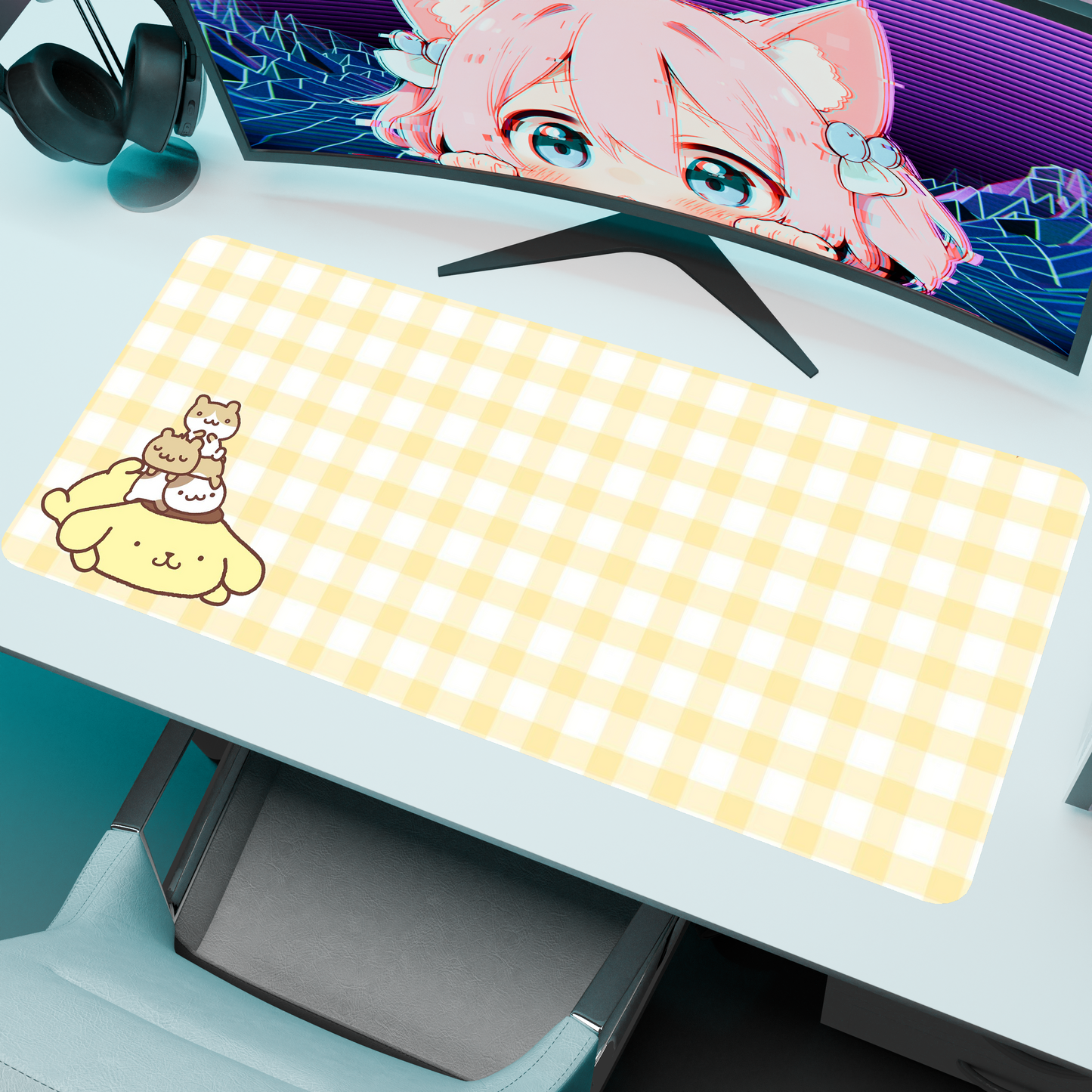 The "Pom Pom" Kawaii Deskmat | Style C