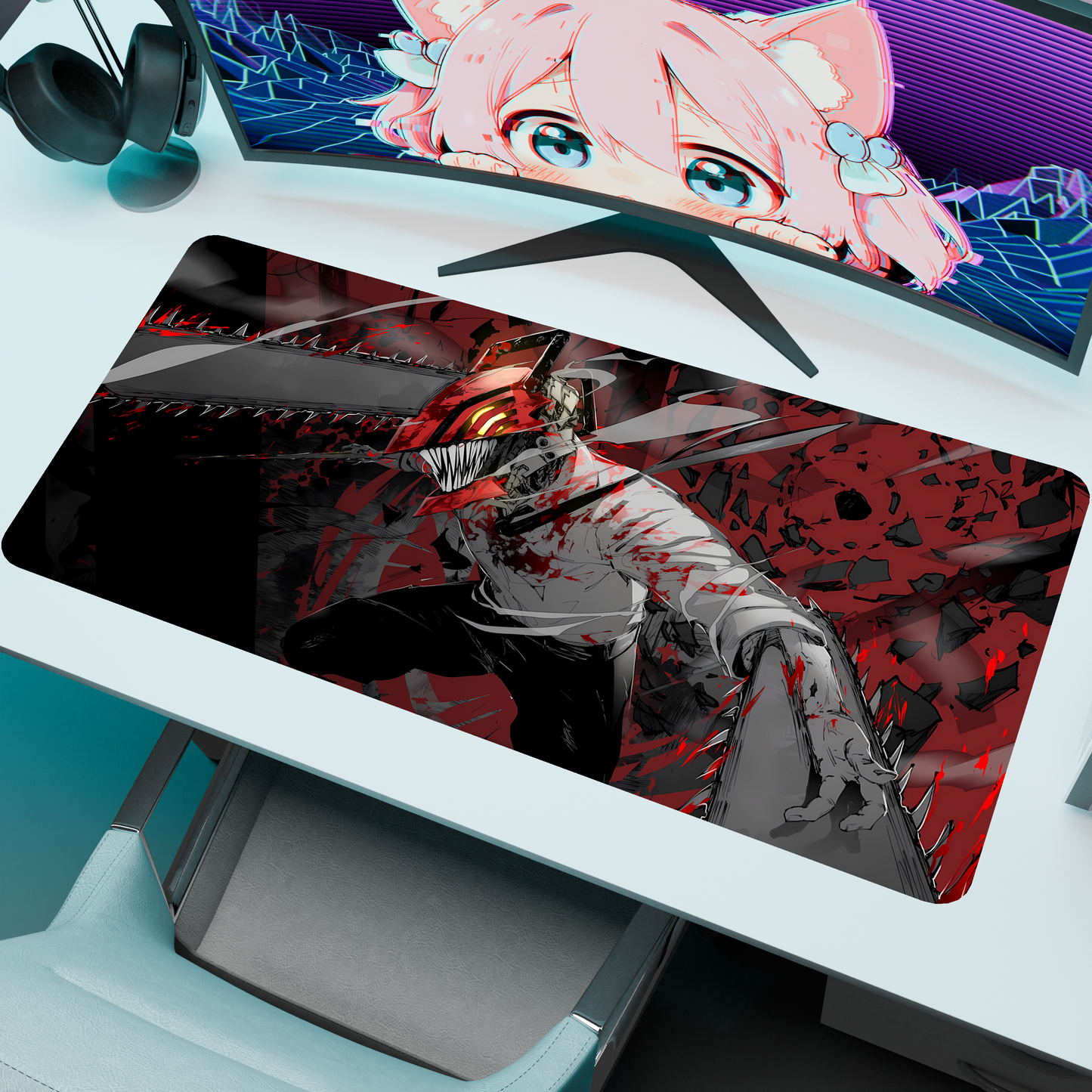 The "Chainsaw Devil" Husbando Deskmat | Style B