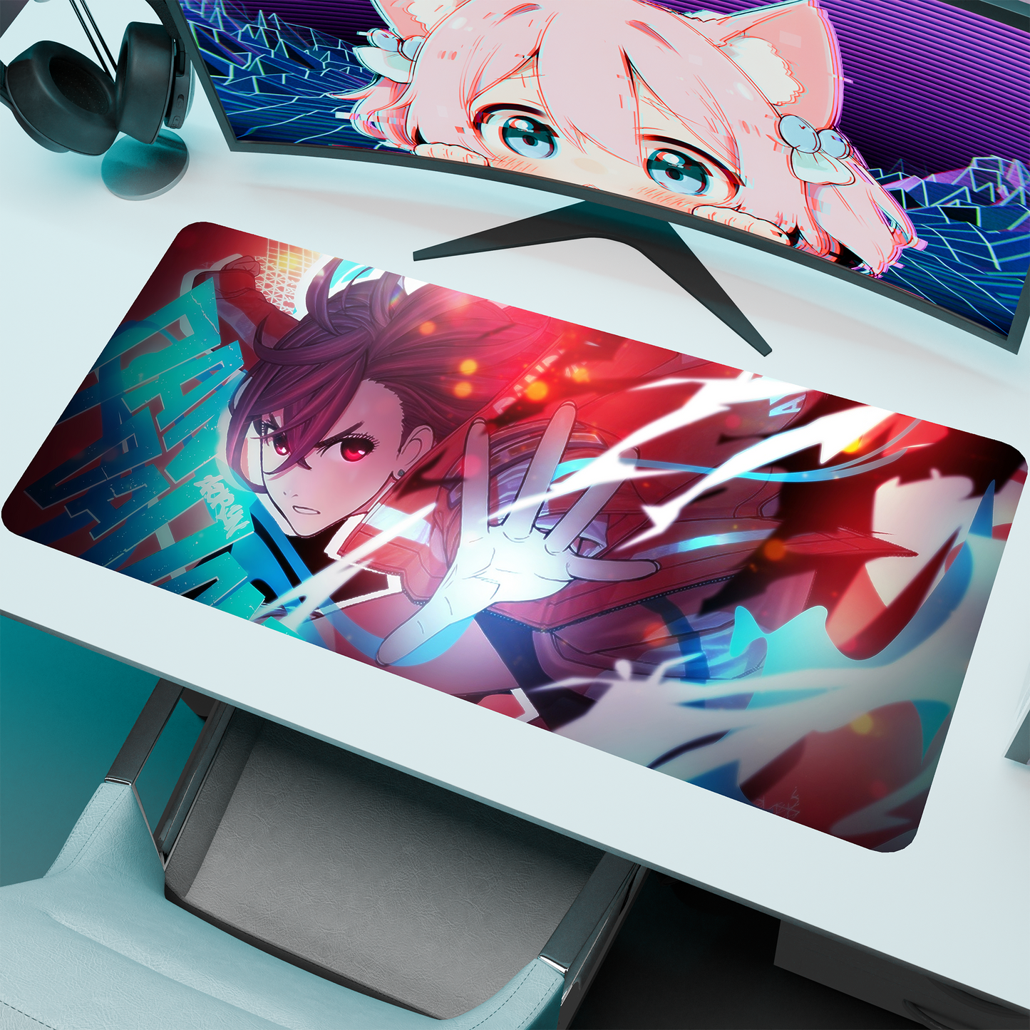 The "Psychic Power" Waifu Deskmat | Style B