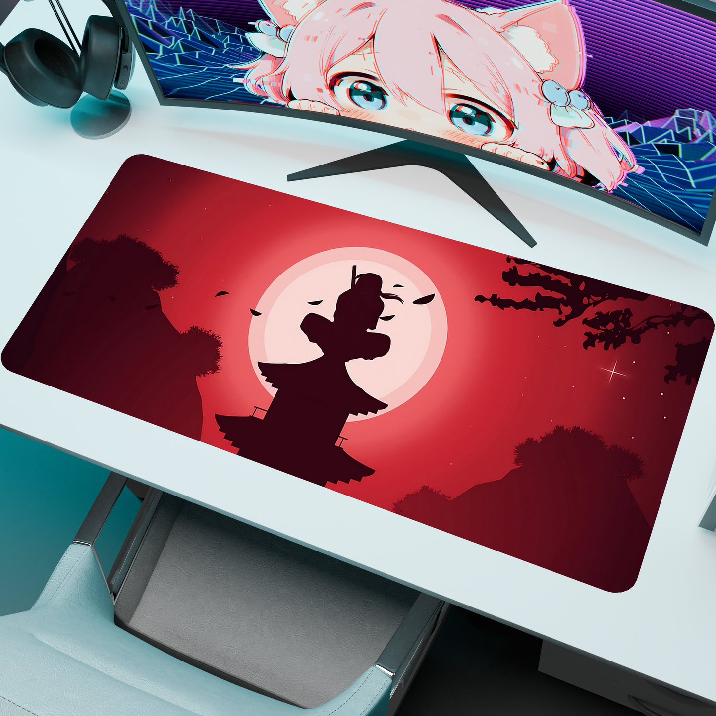 The "Raven Shinobi" Husbando Deskmat | Style C