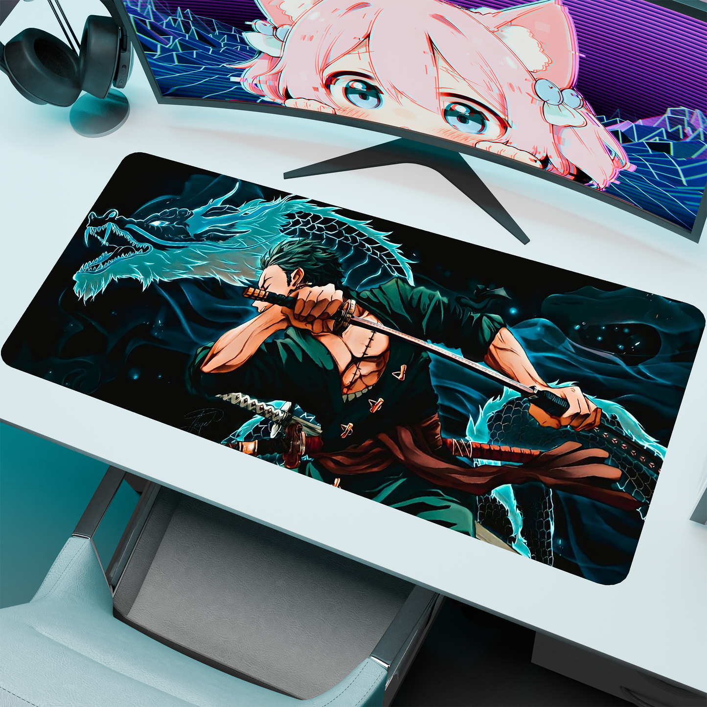 The "Pirate Hunter" Husbando Deskmat | Style D