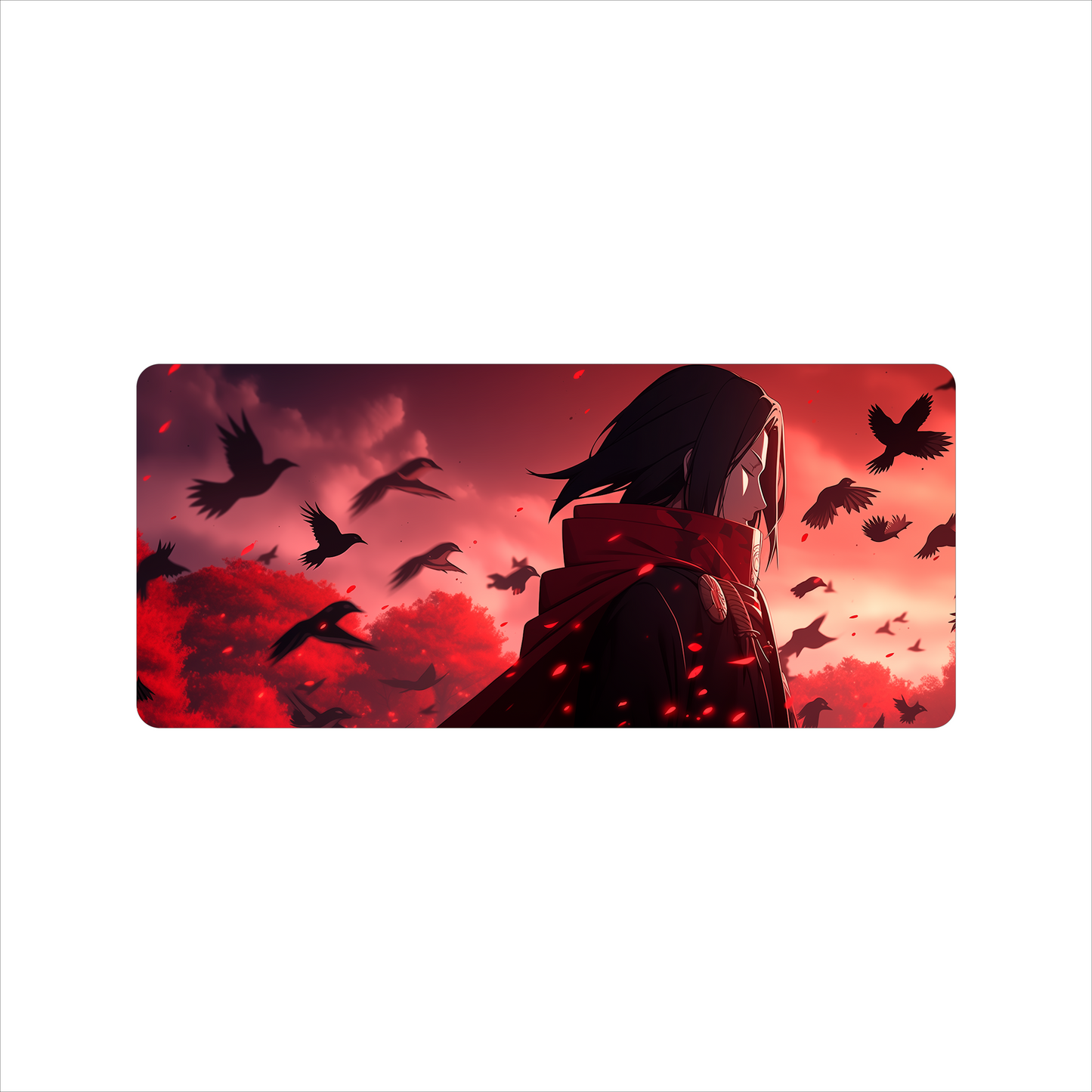 The "Raven Shinobi" Husbando Deskmat | Style B