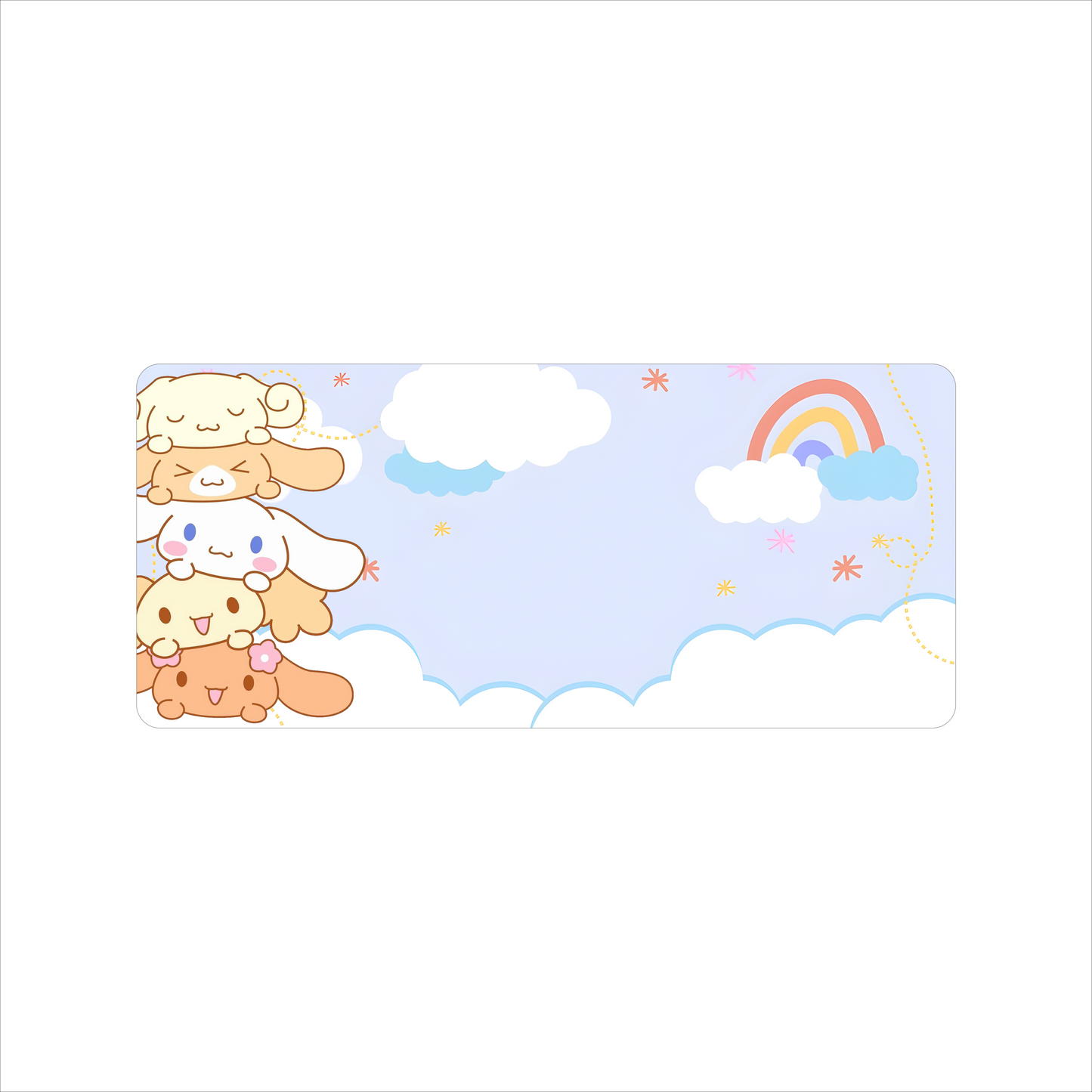 The "Cloudy Pup" Kawaii Deskmat | Style C