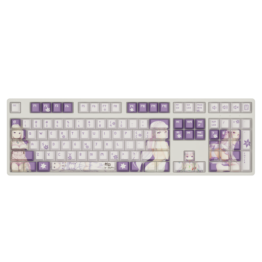 The "Frozen Elegance" Waifu Keyboard