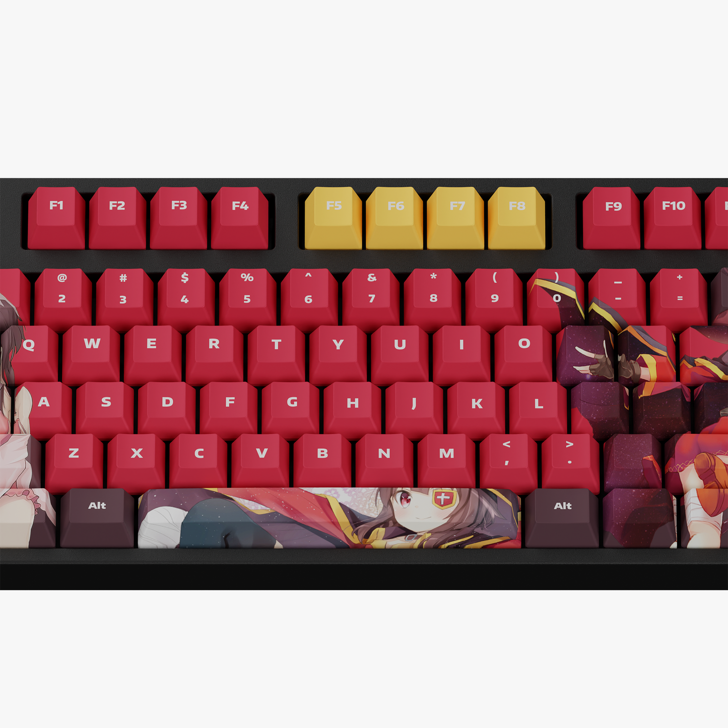 The "Explosion Maniac" Waifu Keycaps Set