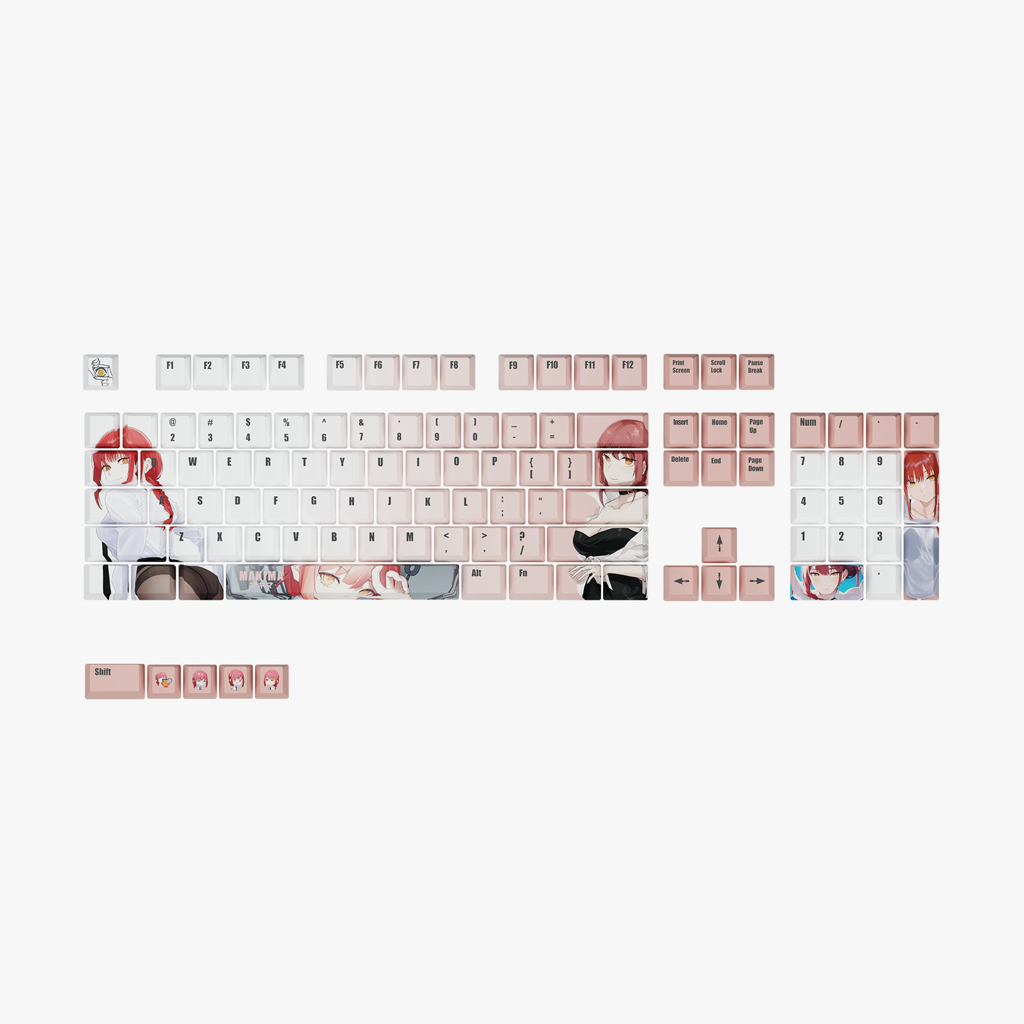 The "Control Devil" Waifu Keycaps Set