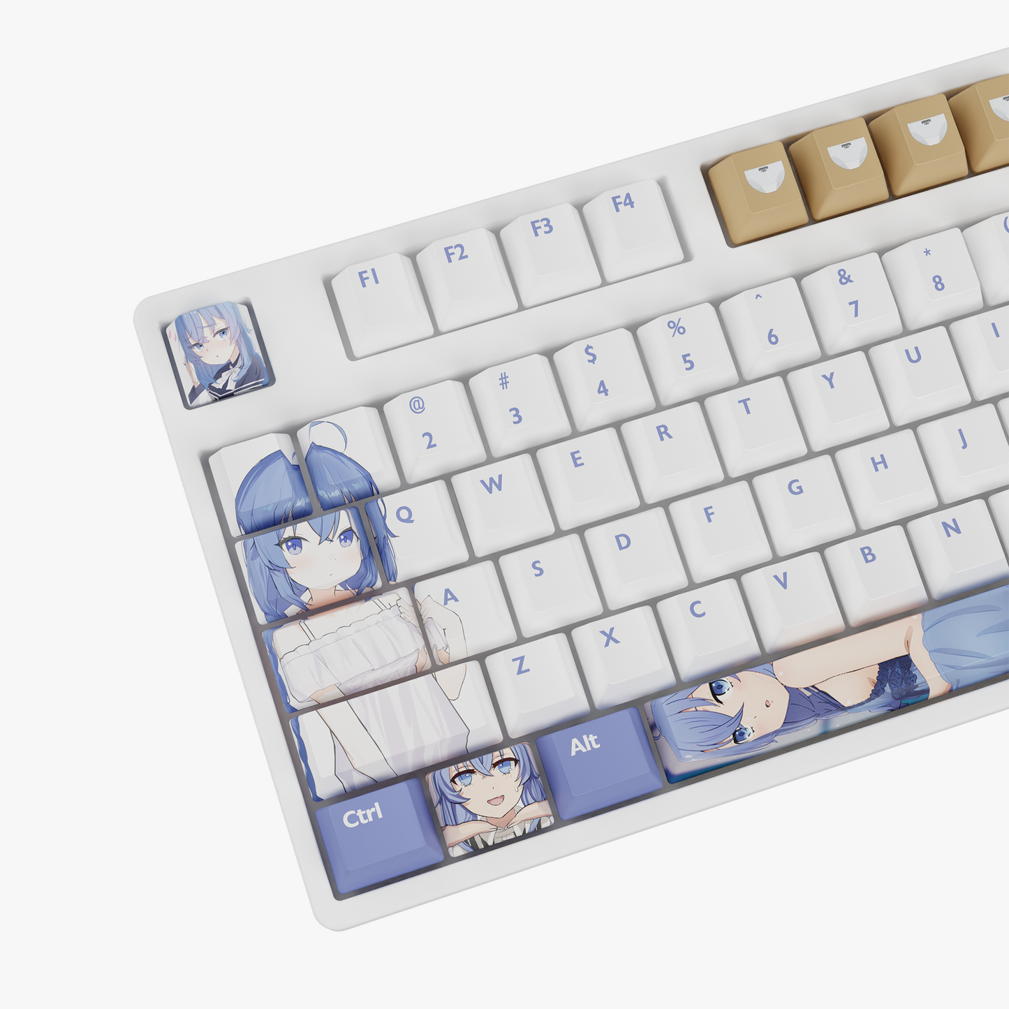 The "Water Magician" Waifu Keycaps Set