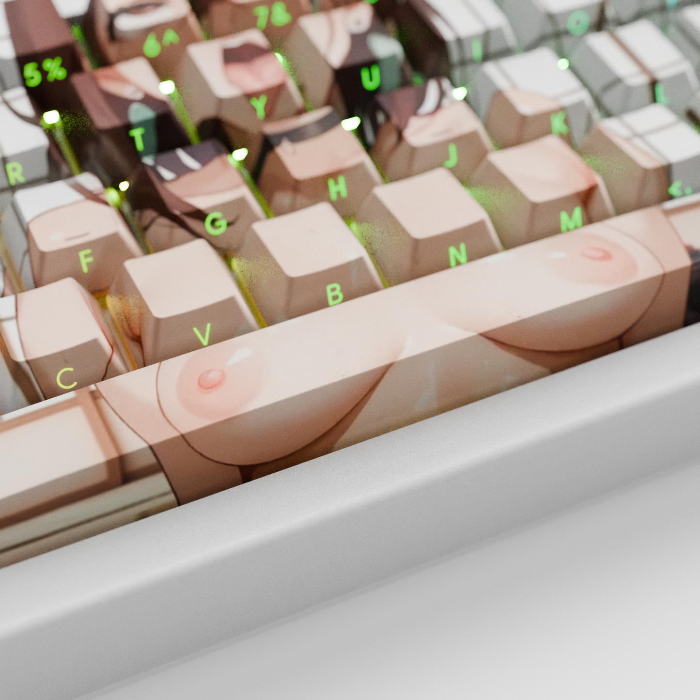 The "Psychic Power" NSFW Waifu Keyboard | Style A ( Limited Drop )