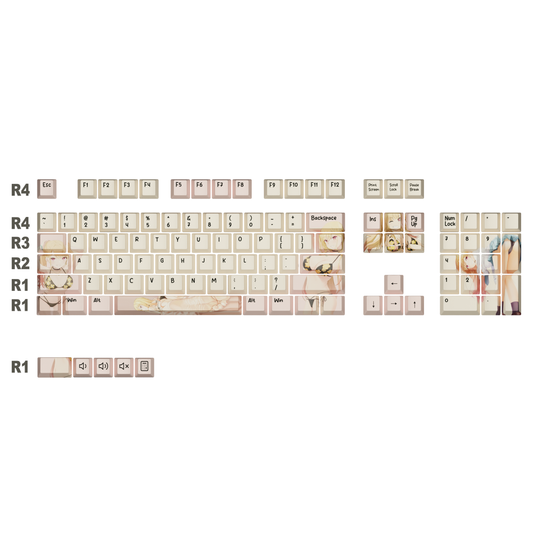 The "Cosplay Queen" Waifu Keycaps Set | Bikini Cosplay