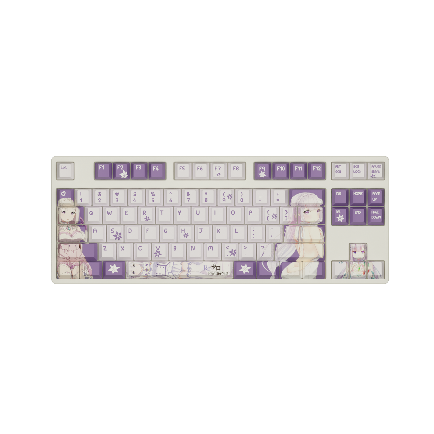 The "Frozen Elegance" Waifu Keyboard